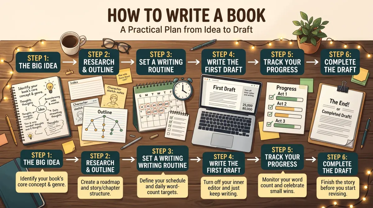 How to Write a Book: A Practical Plan from Idea to Draft