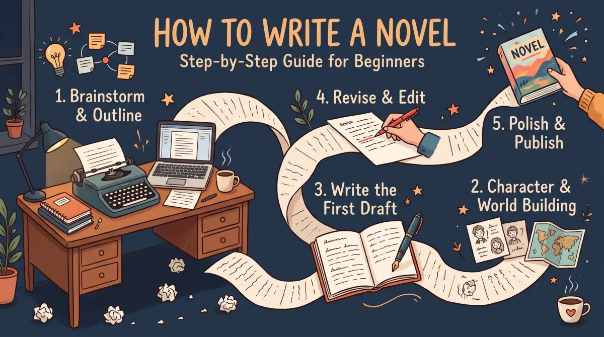 How to Write a Novel: Step-by-Step Guide for Beginners
