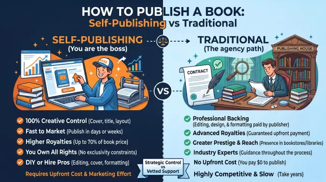 How to Publish a Book: Self-Publishing vs Traditional