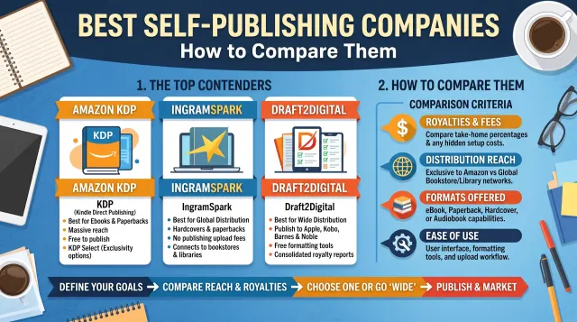 Best Self-Publishing Companies: How to Compare Them