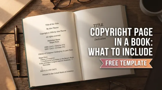 Copyright Page in a Book: What to Include (Free Template)