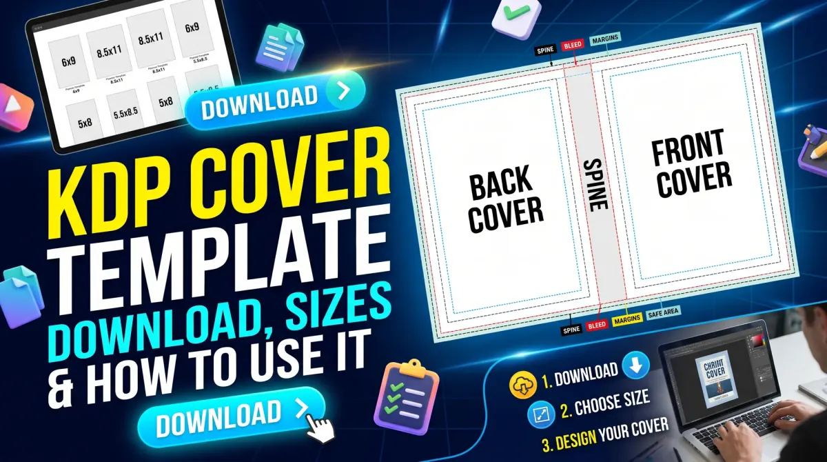 KDP Cover Template: Download, Sizes and How to Use It