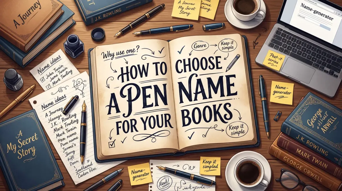 How to Choose a Pen Name for Your Books