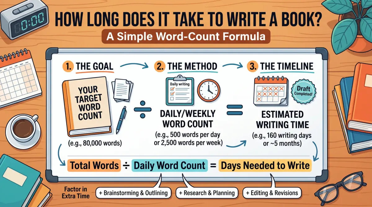 How Long Does It Take to Write a Book? A Simple Formula