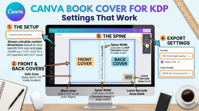 Canva Book Cover for KDP: Settings That Work