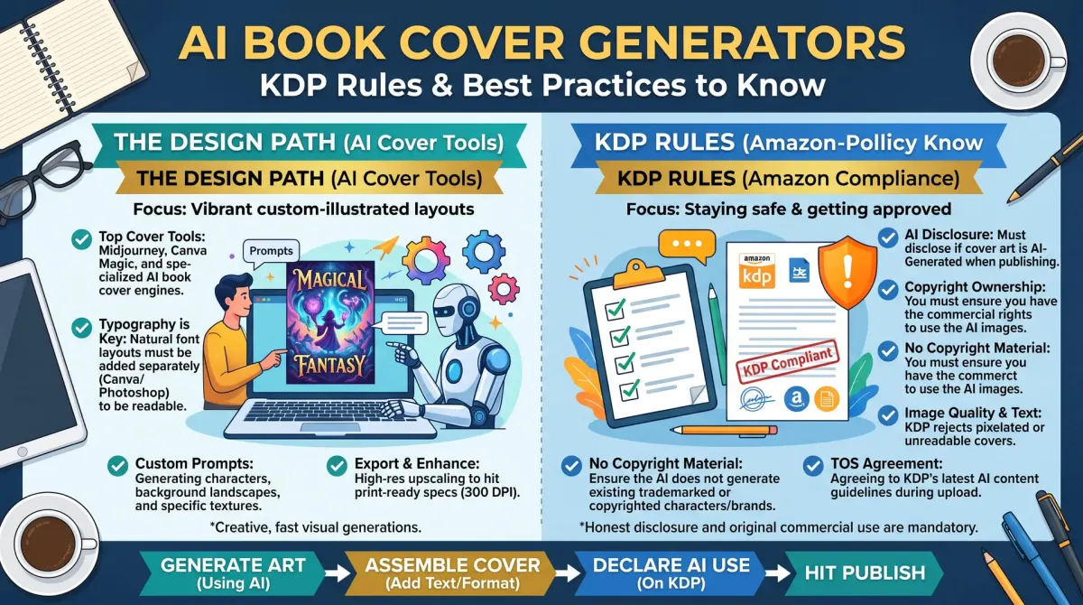AI Book Cover Generators and KDP Rules to Know