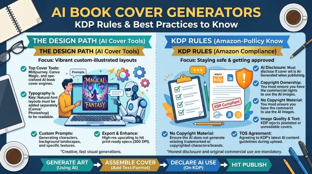 AI Book Cover Generators and KDP Rules to Know