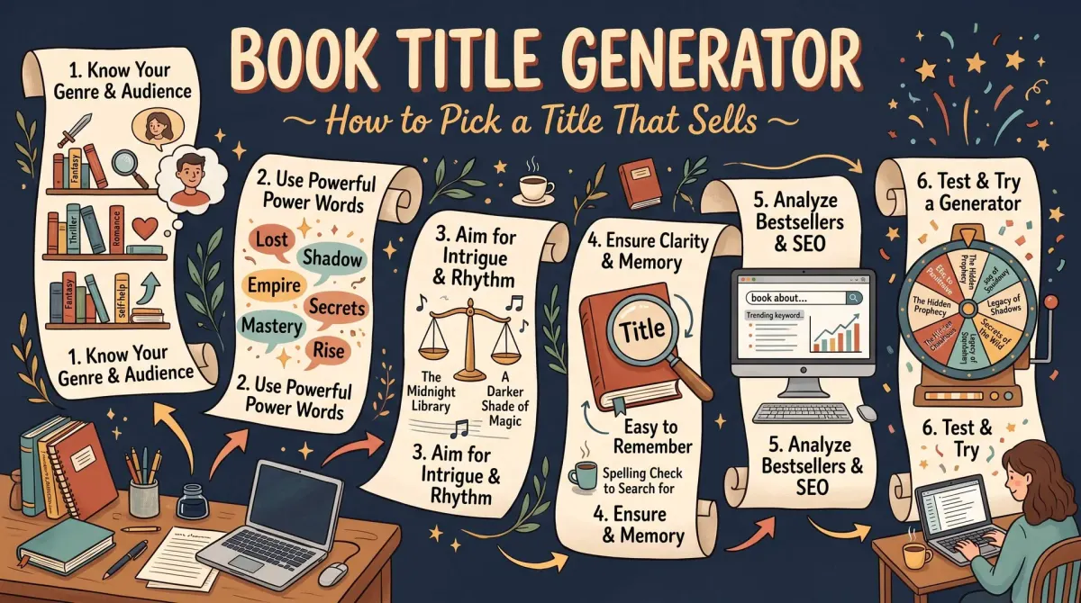 Book Title Generator: How to Pick a Title That Sells