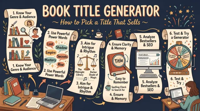 Book Title Generator: How to Pick a Title That Sells