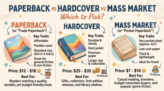 Paperback vs Hardcover vs Mass Market: Which to Pick