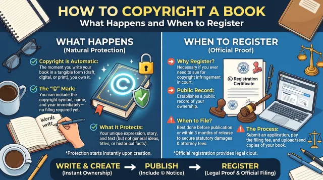 How to Copyright a Book: What Happens and When to Register