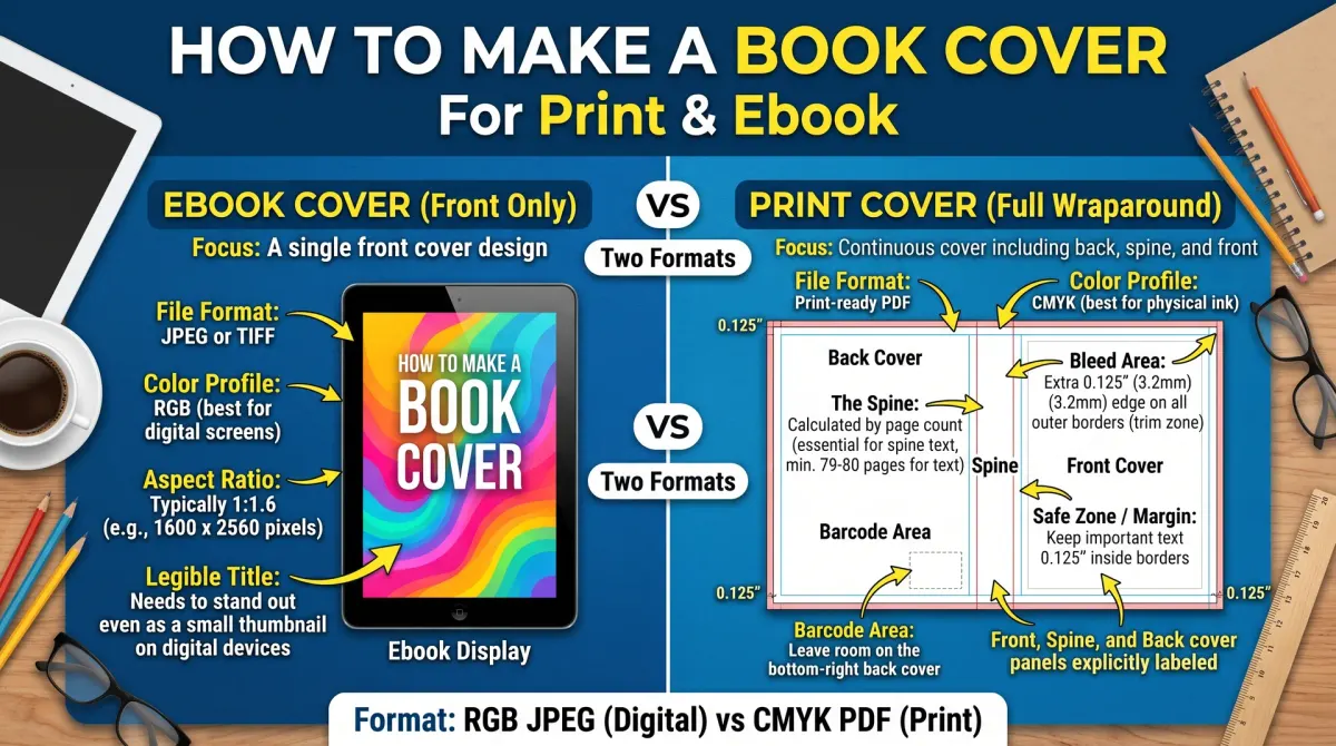 How to Make a Book Cover for Print and Ebook